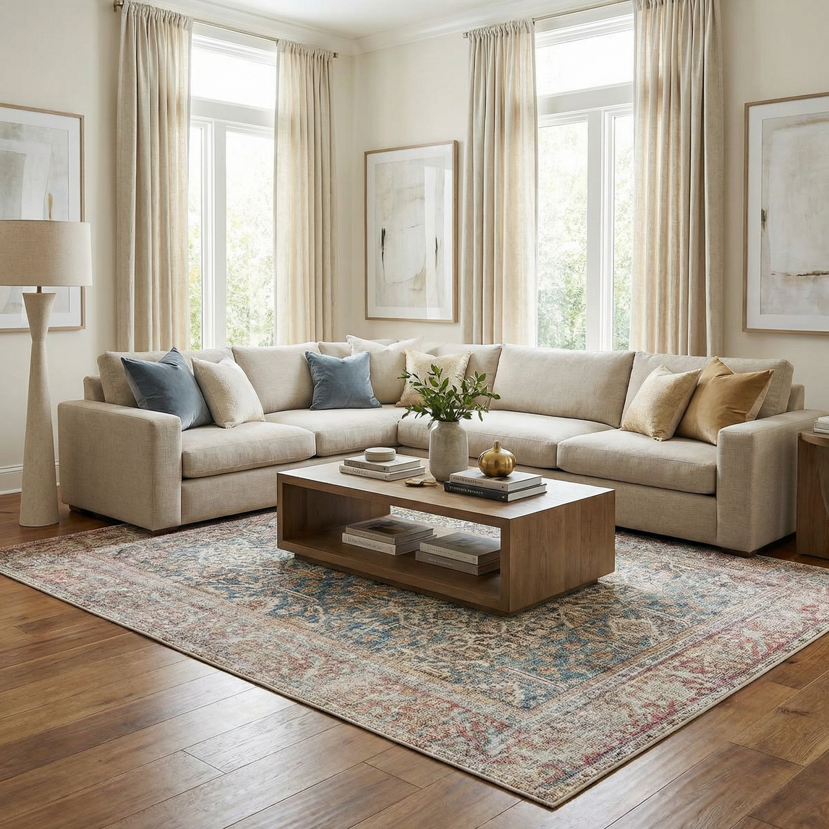 Avel Washable Area Rug - Clearance