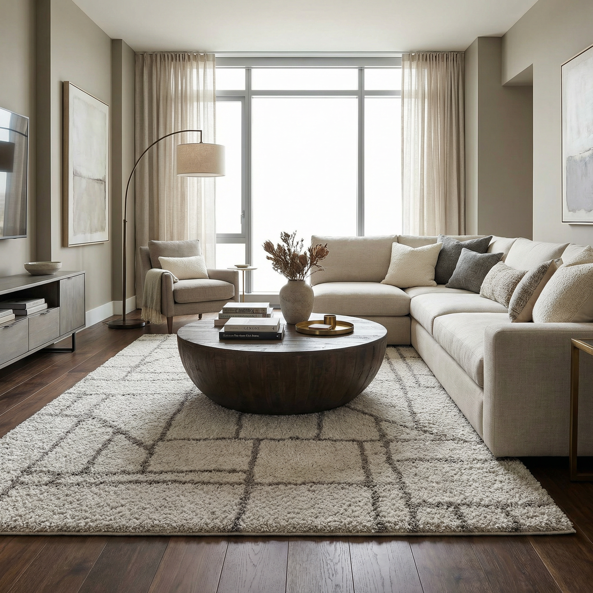 Andia Gray Area Rug - Clearance