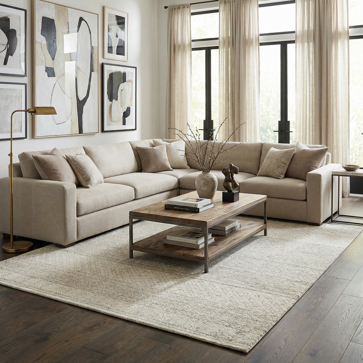 Basinger Tufted Maroc Wool Rug