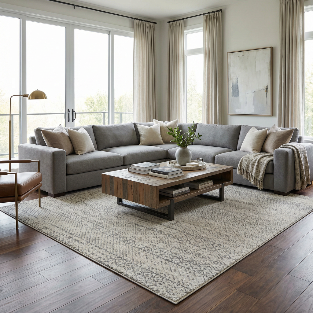 Tigri Aztec Ivory & Gray 2317 Area Rug - Clearance