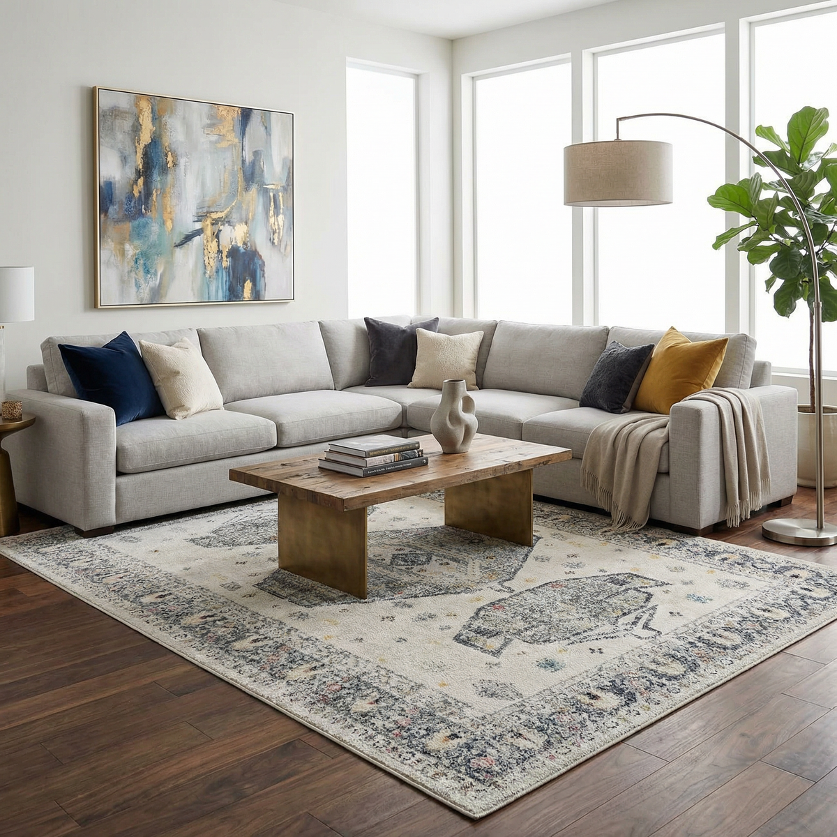Tigried Ivory 2309 Area Rug - Clearance