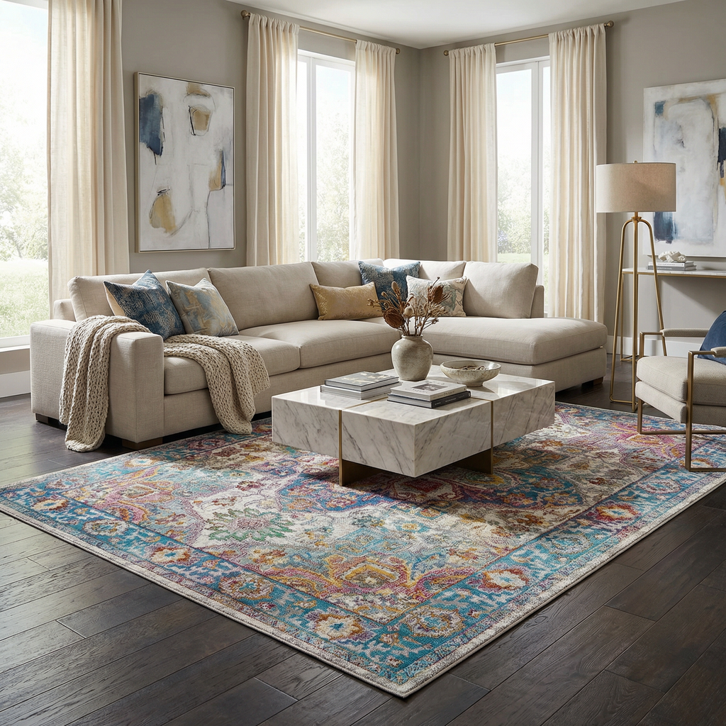 Mardin Colorful Area Rug - Clearance