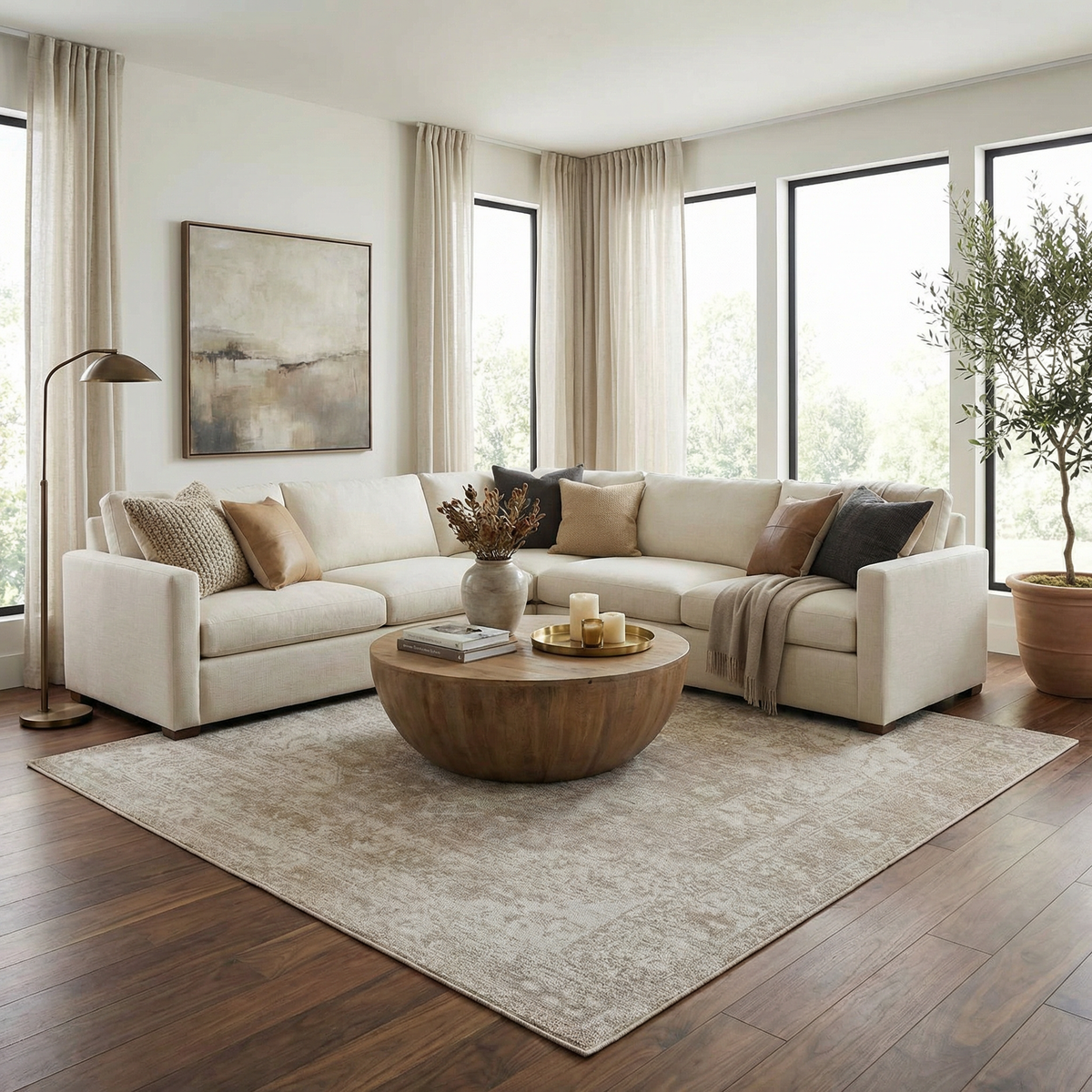 Tanko Washable Wool Area Rug