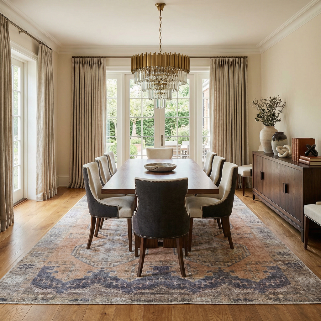 Carrabelle Peach Washable Area Rug - Clearance