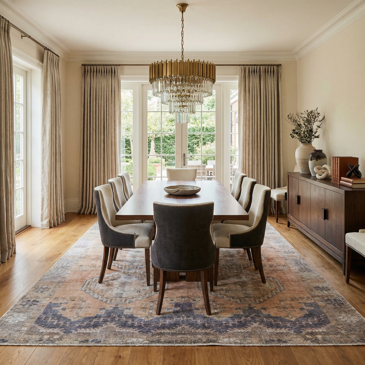 Carrabelle Peach Washable Area Rug - Clearance