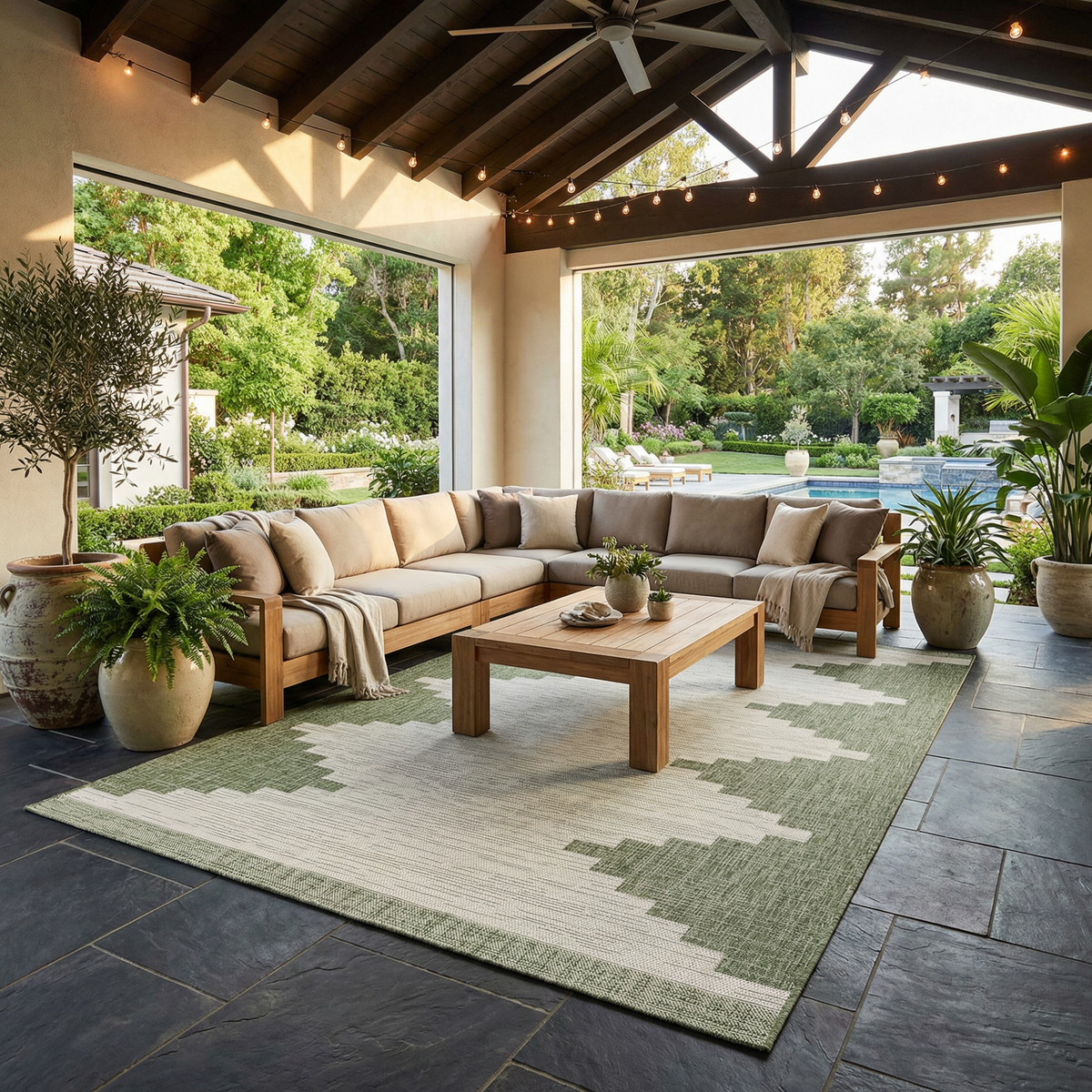 Djugun Green Performance Outdoor Rug