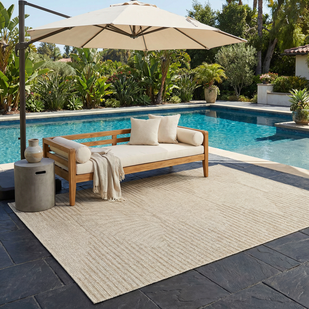 Stephan Beige Outdoor Rug