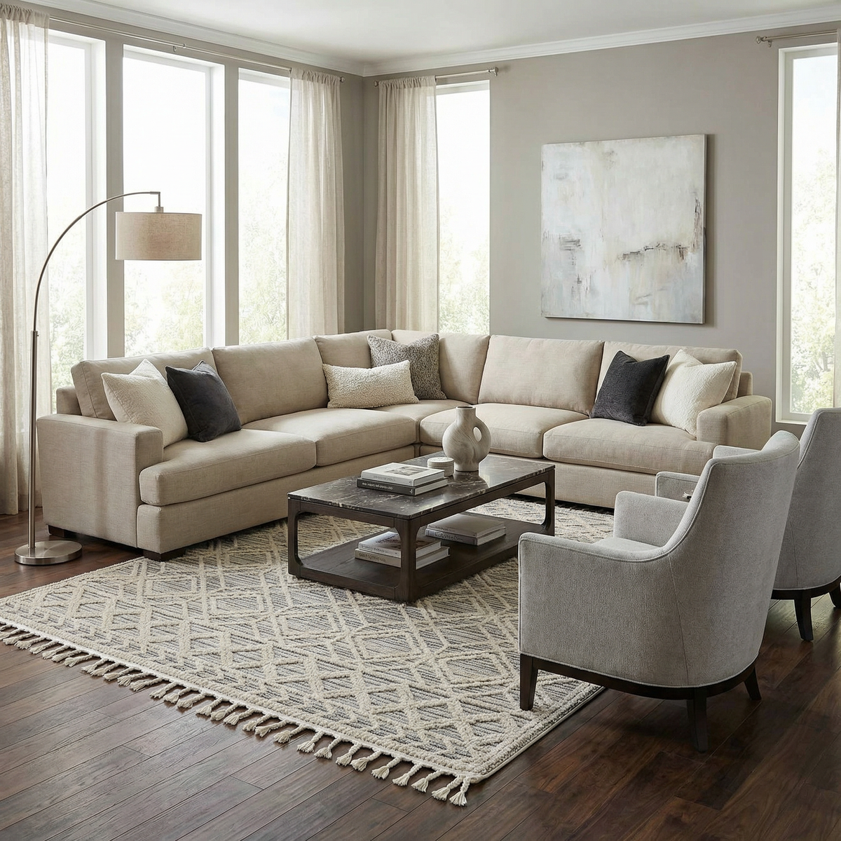 Magnolia Cream 2300 Area Rug - Clearance