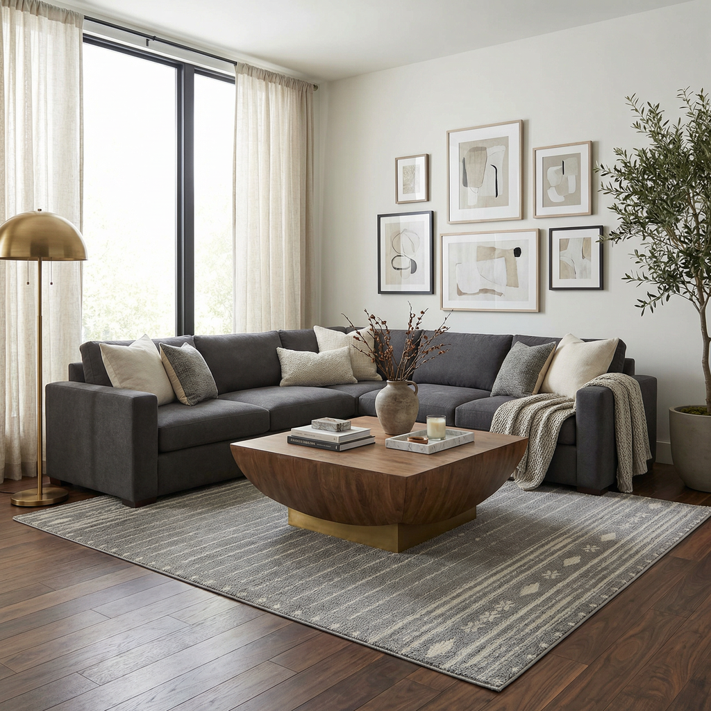 Tigri Aztec Ivory & Gray 2324 Area Rug - Clearance