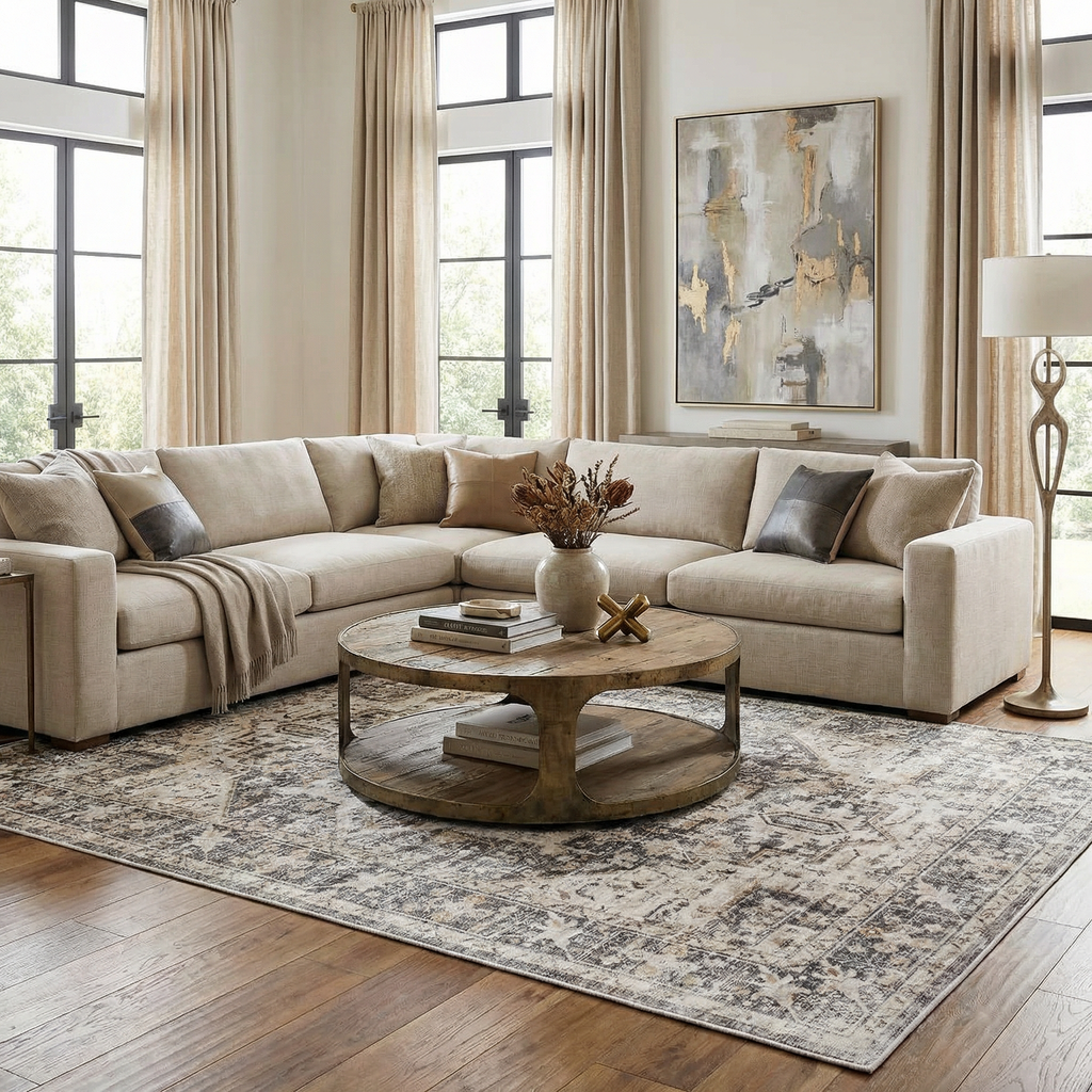 Bevin Washable Area Rug