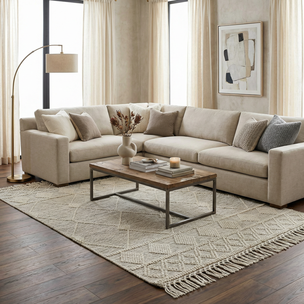 Hemingway Wool Rug with Tassels - Clearance
