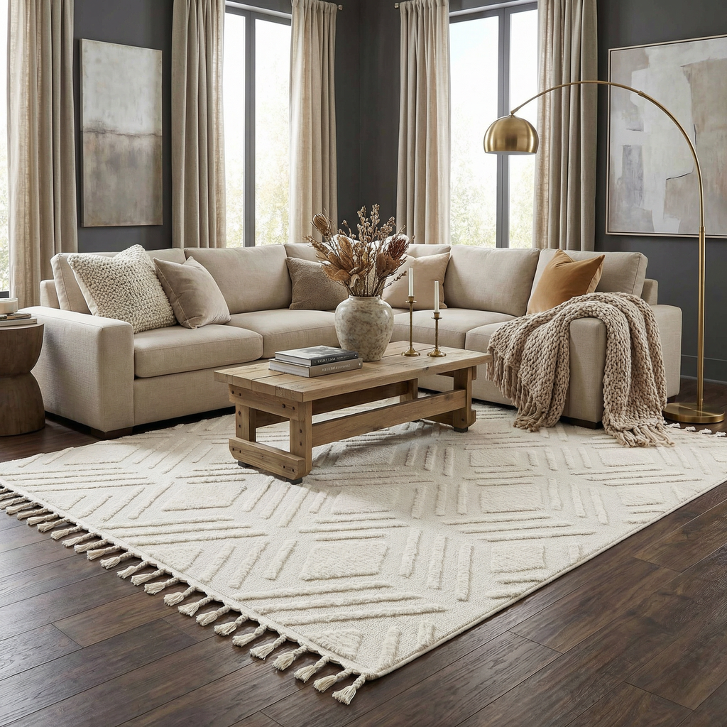 Vineyards 3D Living Room Rug - Clearance