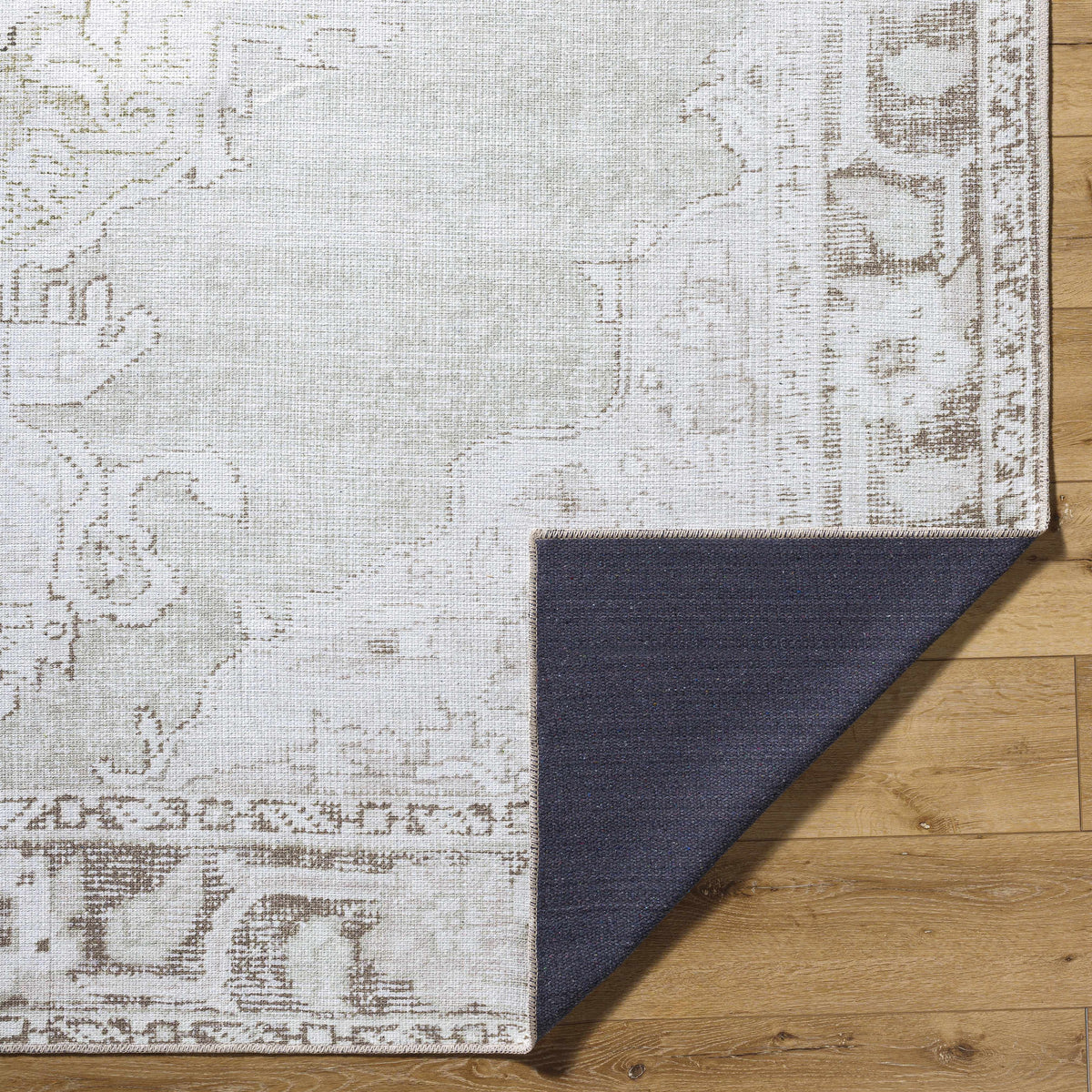 Livabliss x Our PNW Home Rainier Medallion Gray Washable Rug