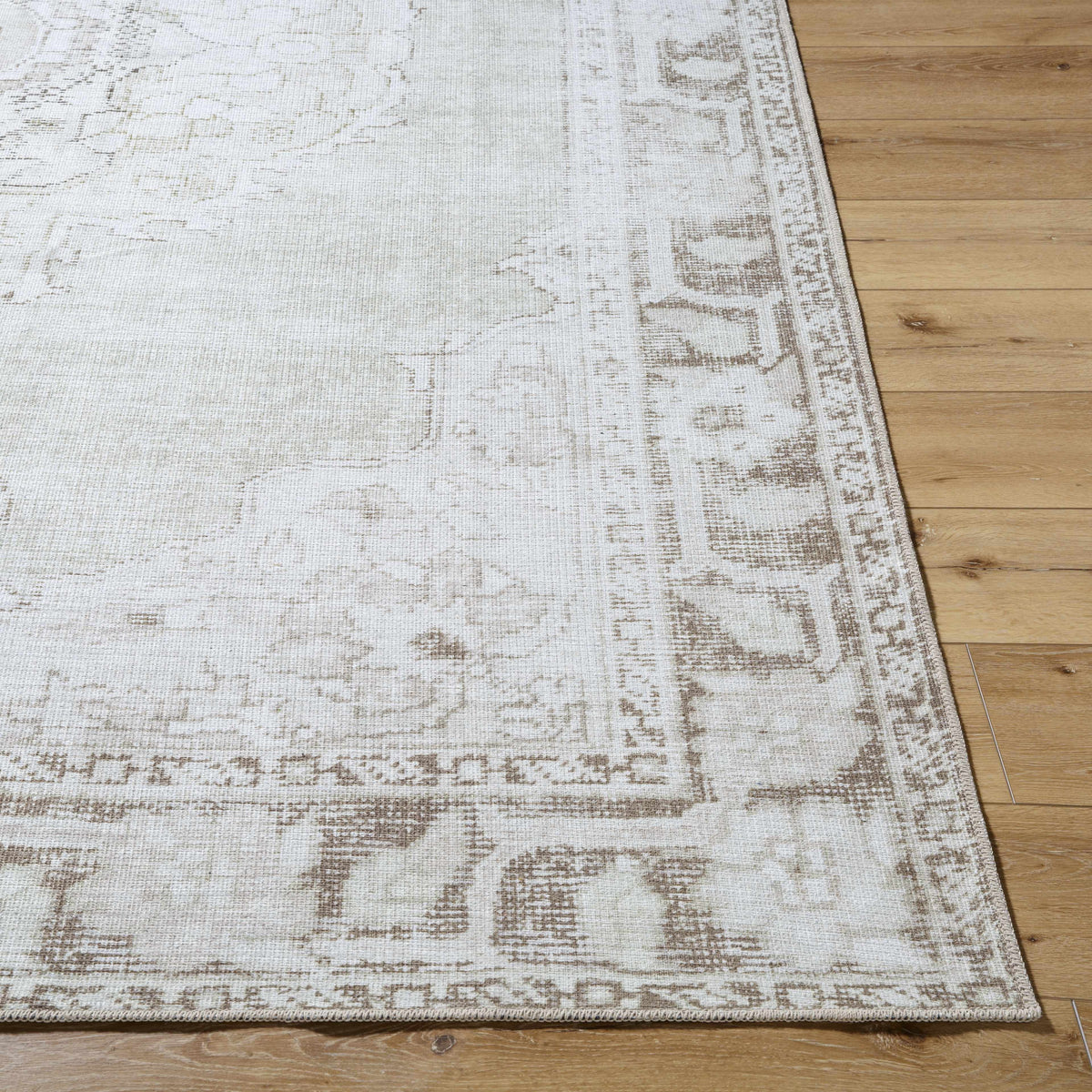 Livabliss x Our PNW Home Rainier Medallion Gray Washable Rug