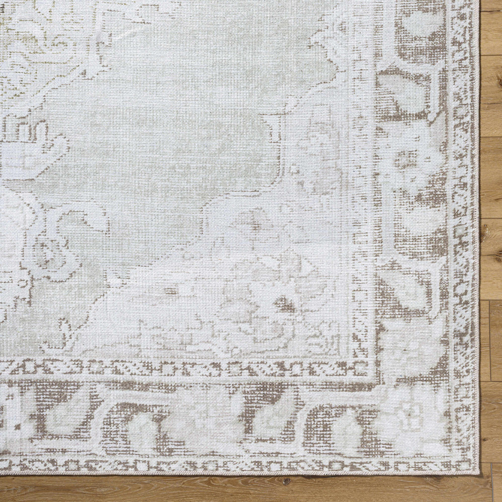 Livabliss x Our PNW Home Rainier Medallion Gray Washable Rug