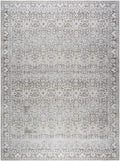 Our PNW Home Rainier Damask Brown Washable Rug