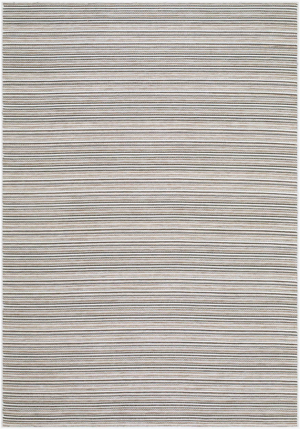 Jachai Beige Straped Washable Area Rug