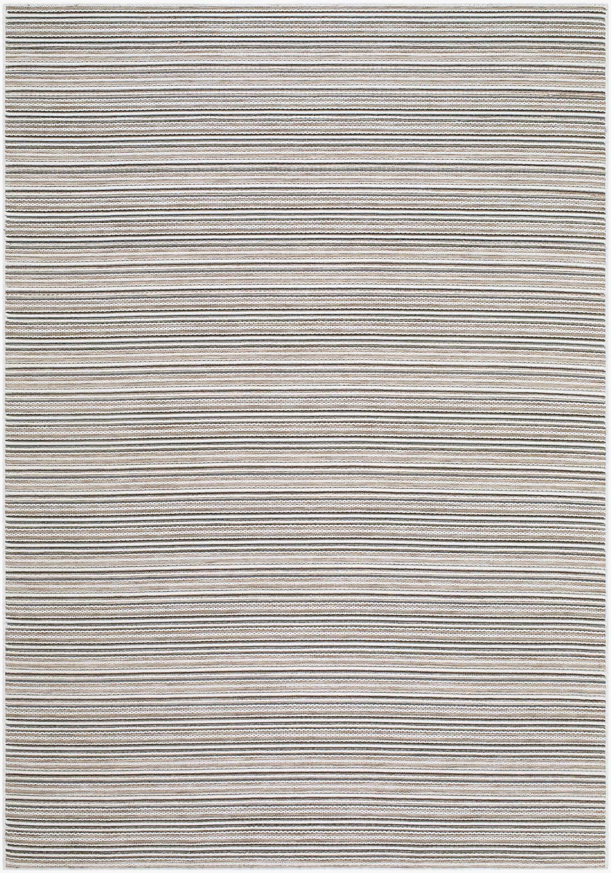 Jachai Beige Straped Washable Area Rug