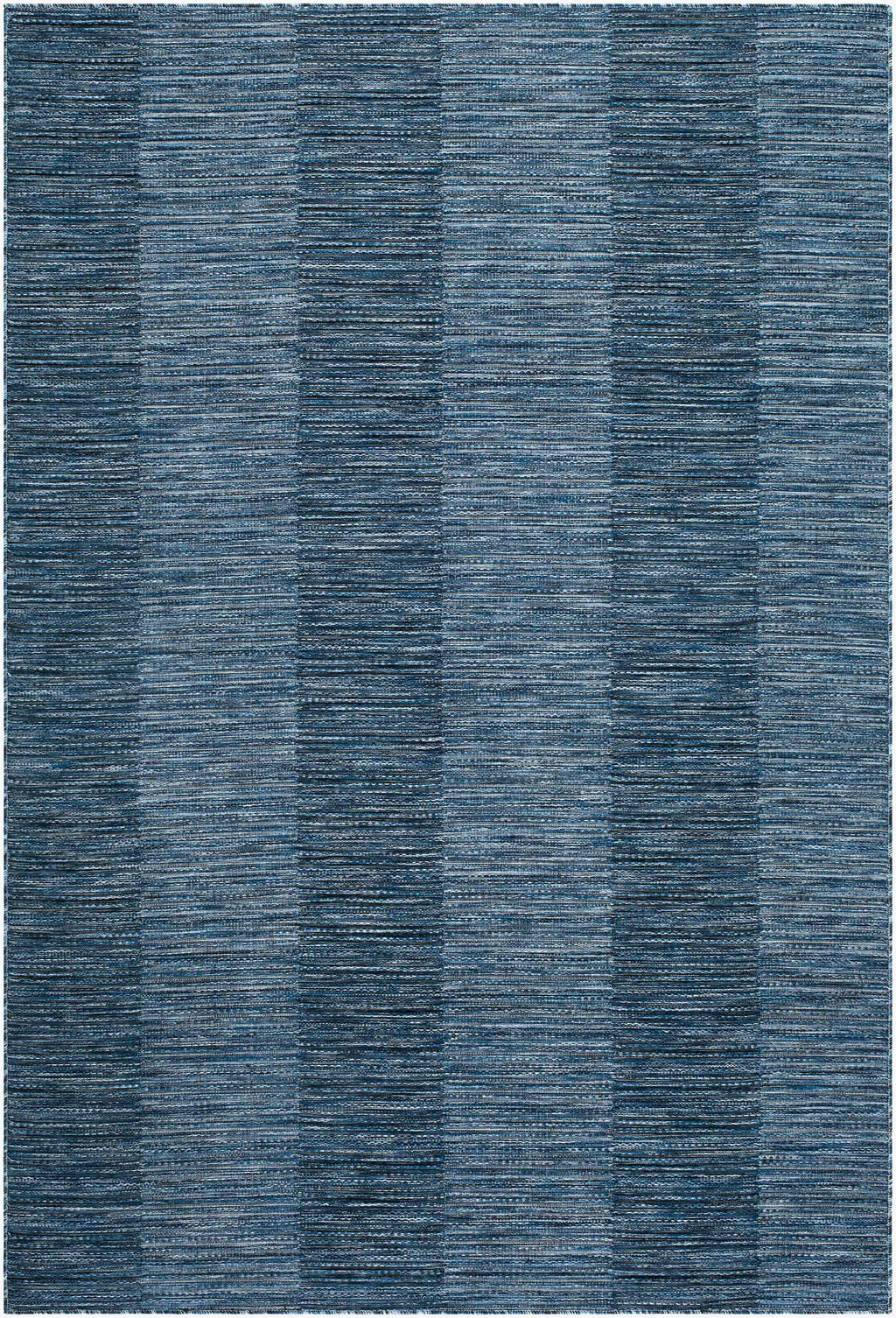 Fayola Blue Striped Washable Area Rug