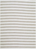 Frymet Beige Striped Washable Area Rug
