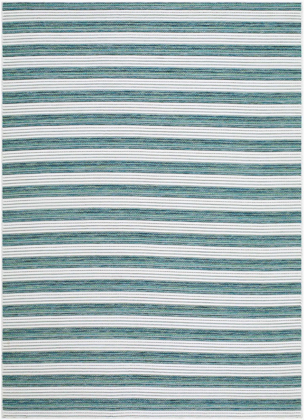 Frymet Green Striped Washable Area Rug