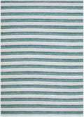 Frymet Green Striped Washable Area Rug