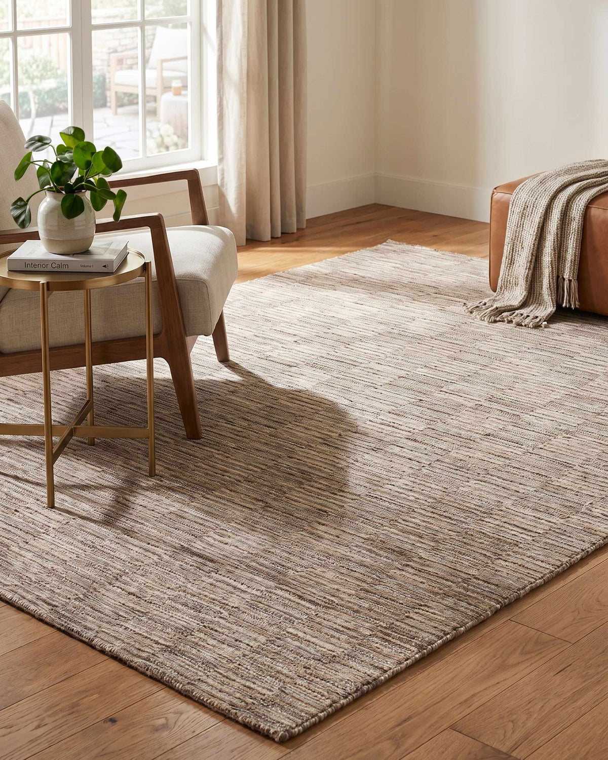 Desdra  Taupe Traditional Washable Area Rug