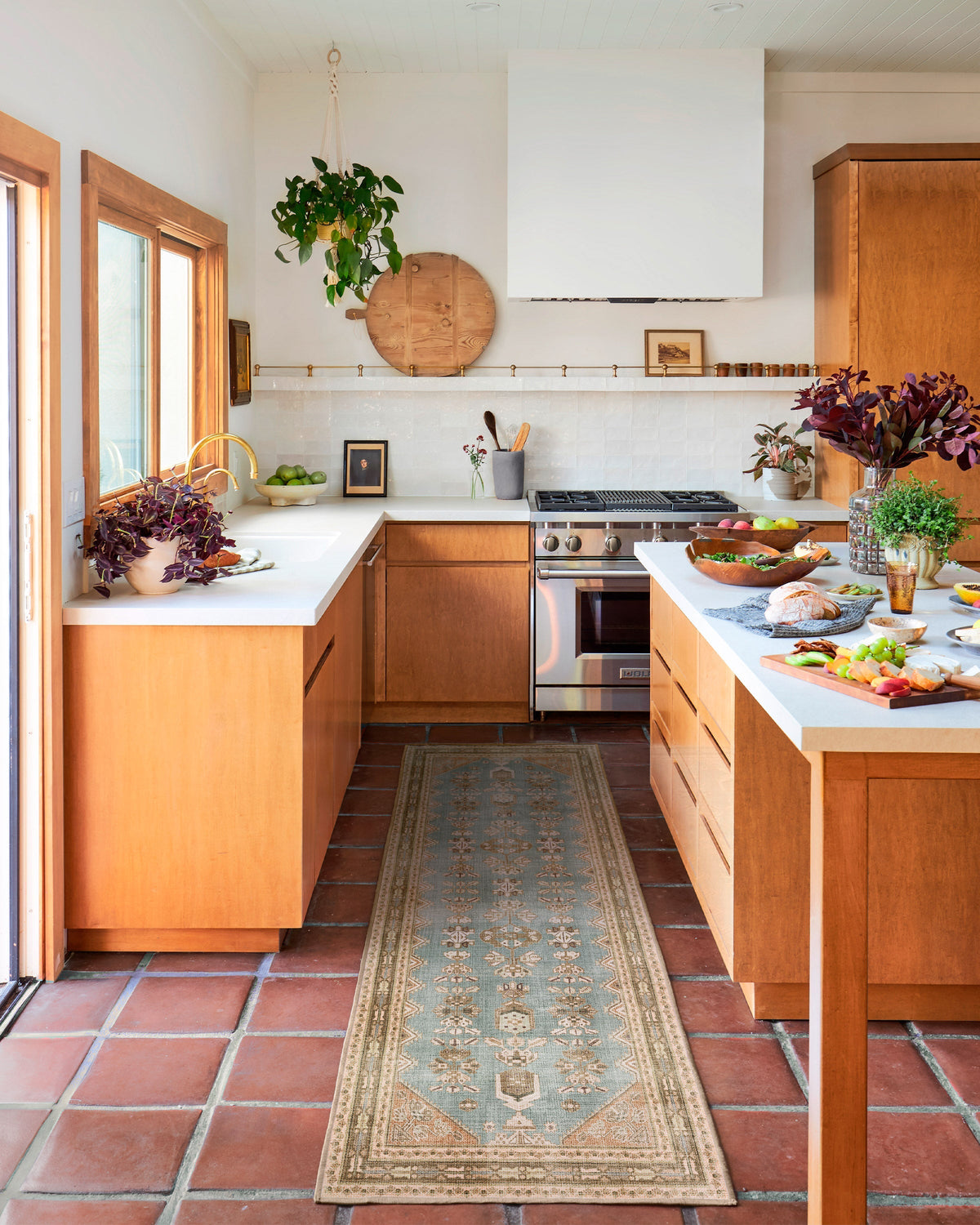 Pradera Blue & Terracotta Flatwoven Rug