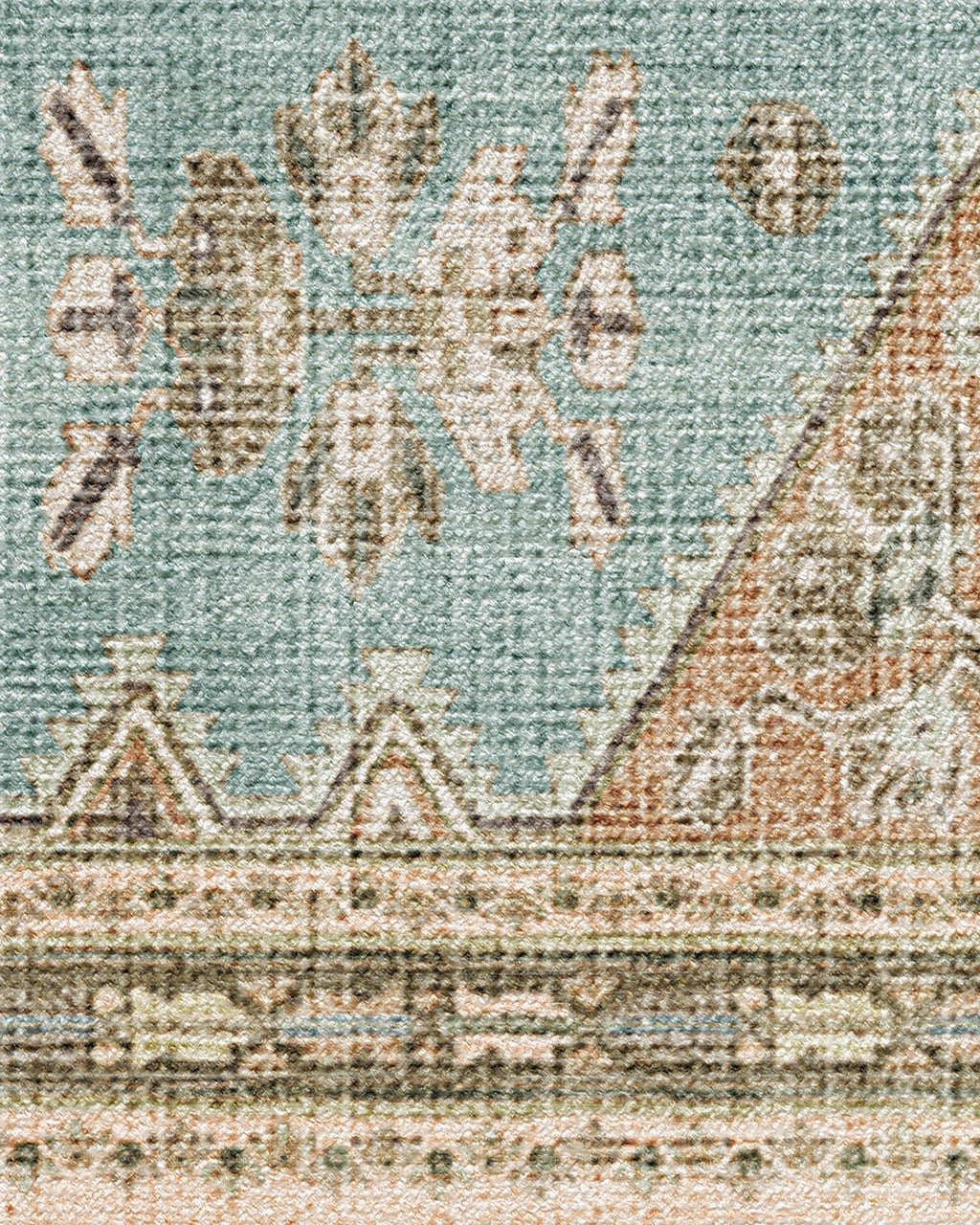 Pradera Blue & Terracotta Rug