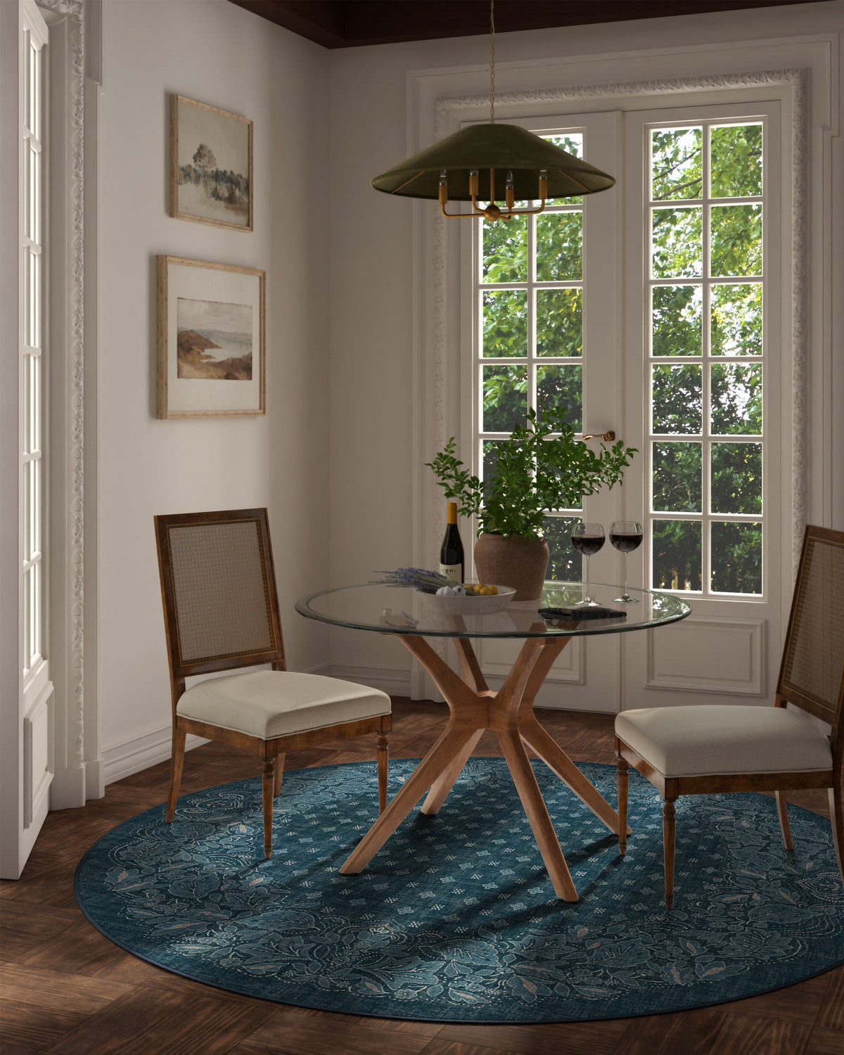 Prato Midnight Blue Flatwoven Rug