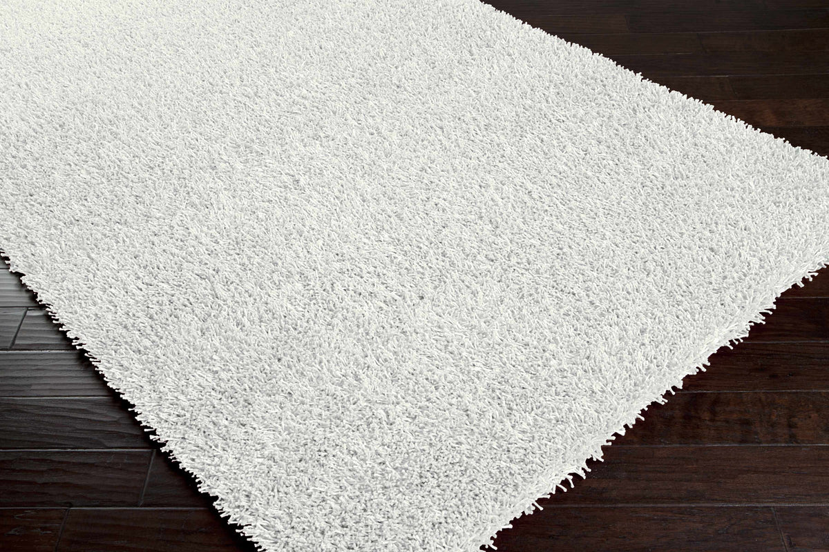 Browder 3x4 Solid Cream Shag Rug - Clearance