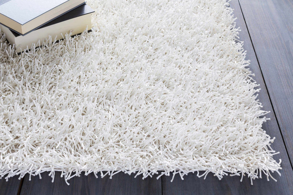 Browder 3x4 Solid Cream Shag Rug - Clearance