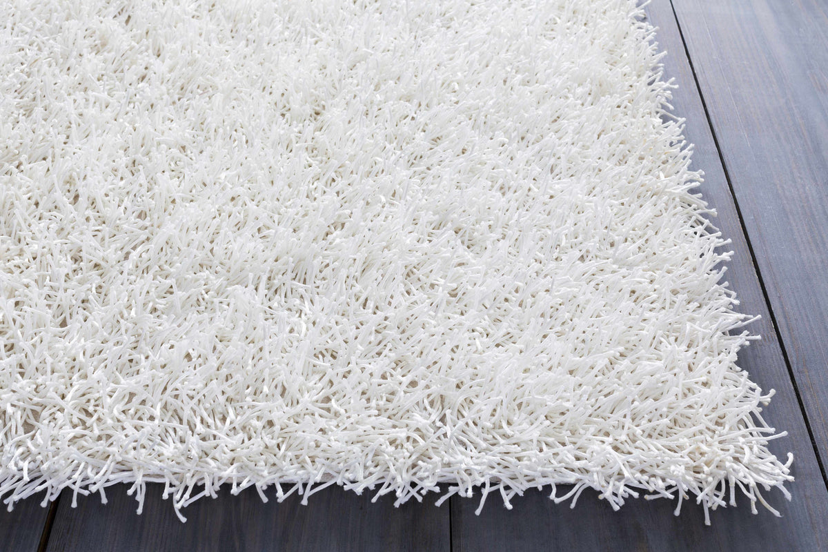 Browder 3x4 Solid Cream Shag Rug - Clearance