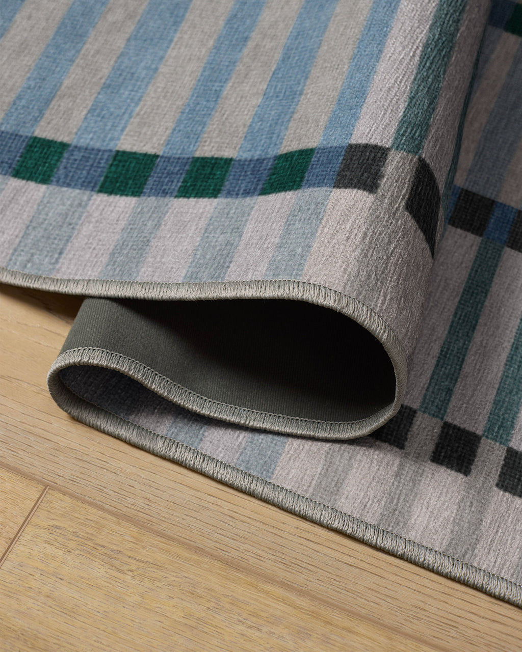 Quincy Soft Blue Flatwoven Rug