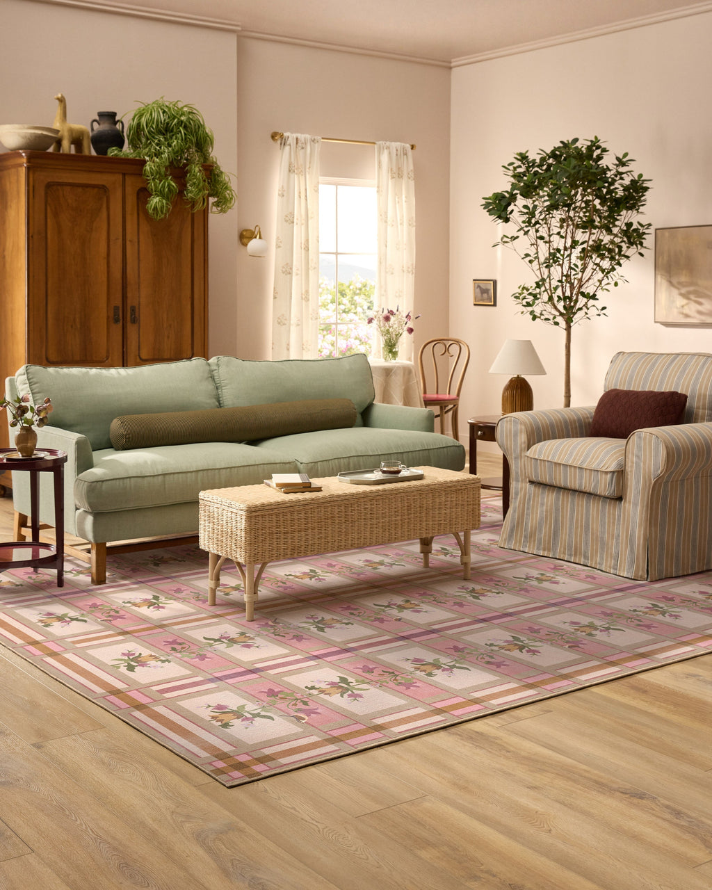 Quinnlyn Rose Multicolor Flatwoven Rug