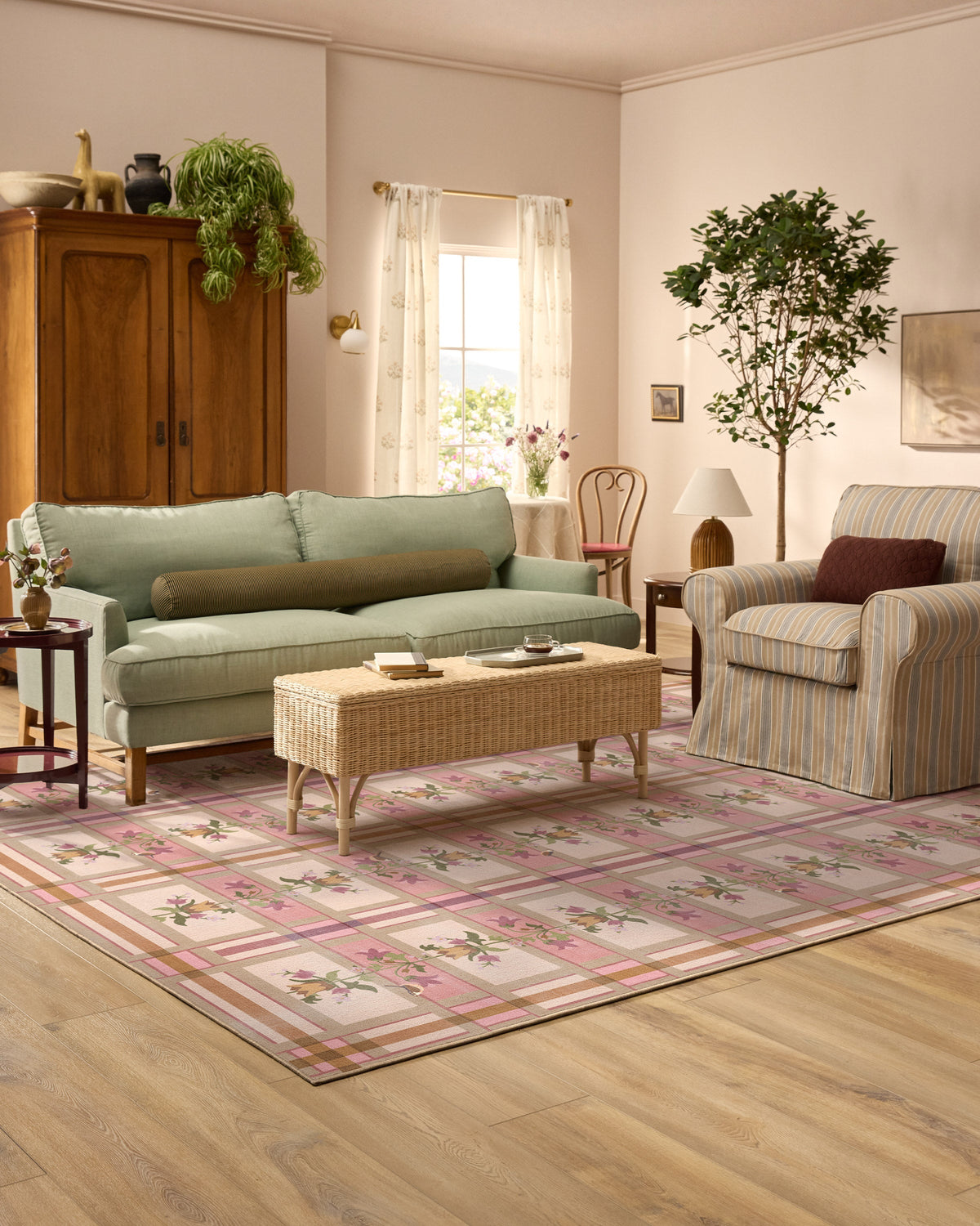 Quinnlyn Rose Multicolor Flatwoven Rug