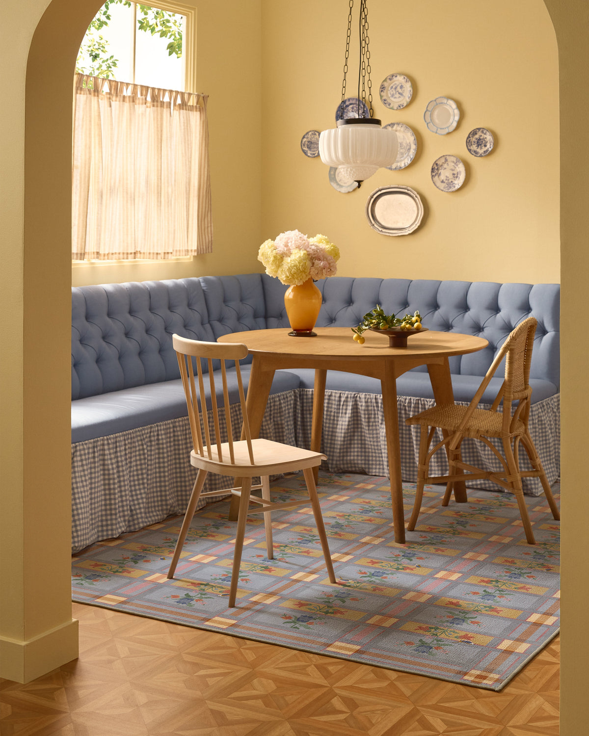 Quinnlyn Slate Blue Multicolor Rug