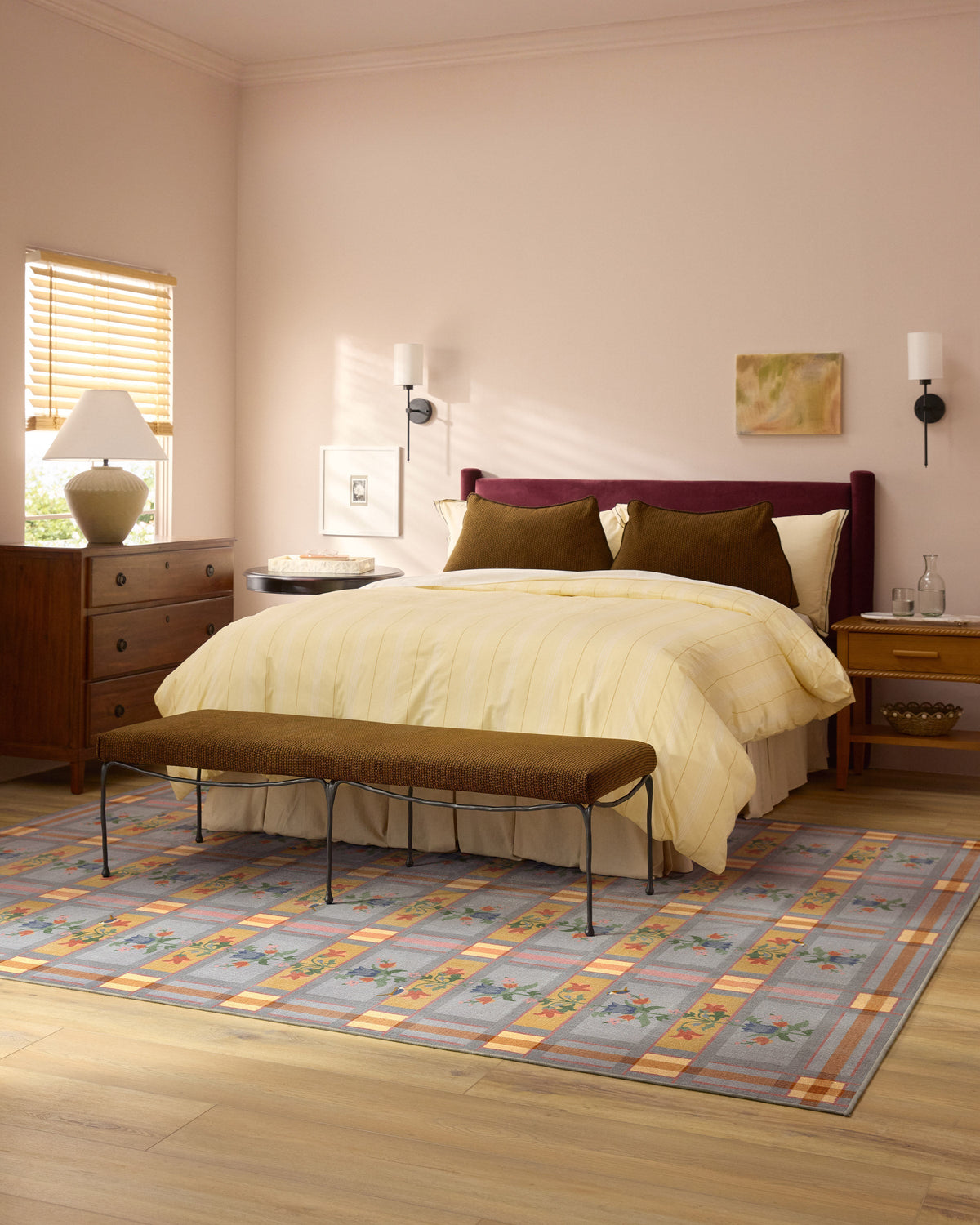 Quinnlyn Slate Blue Multicolor Rug