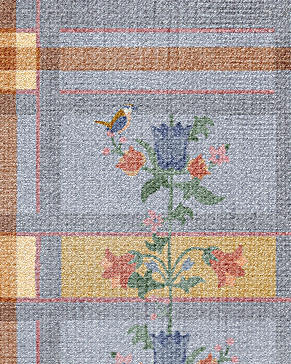 Quinnlyn Slate Blue Multicolor Rug
