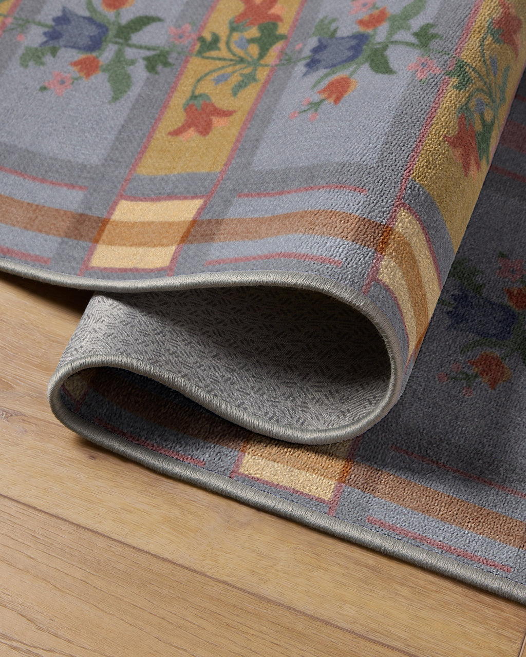 Quinnlyn Slate Blue Multicolor Rug