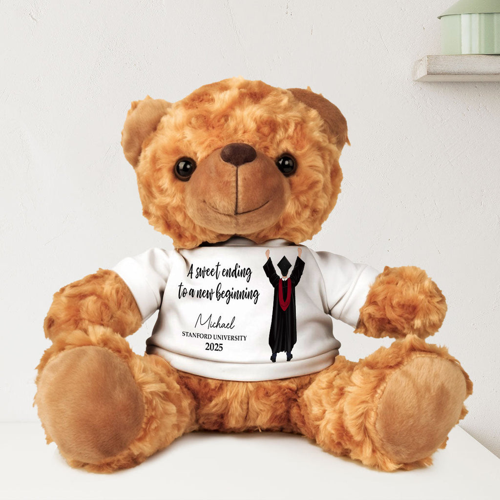 A Sweet Ending To A New Beginning - Personalized Cuddle Bear