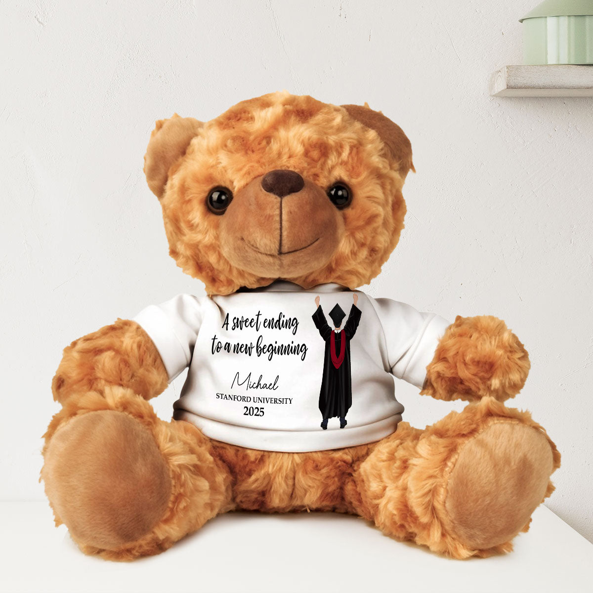 A Sweet Ending To A New Beginning - Personalized Cuddle Bear