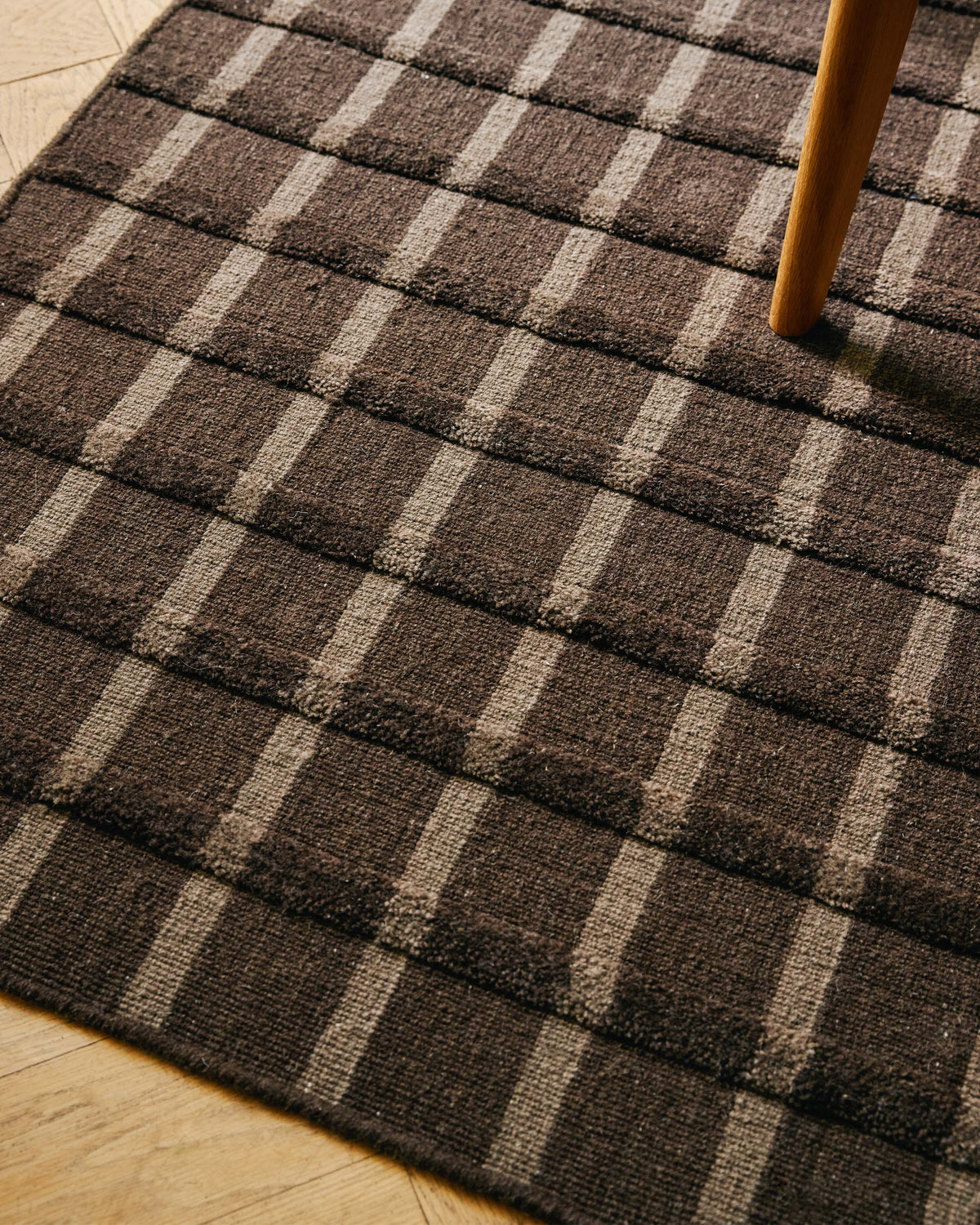 Rainier Brown & Tan Wool Rug