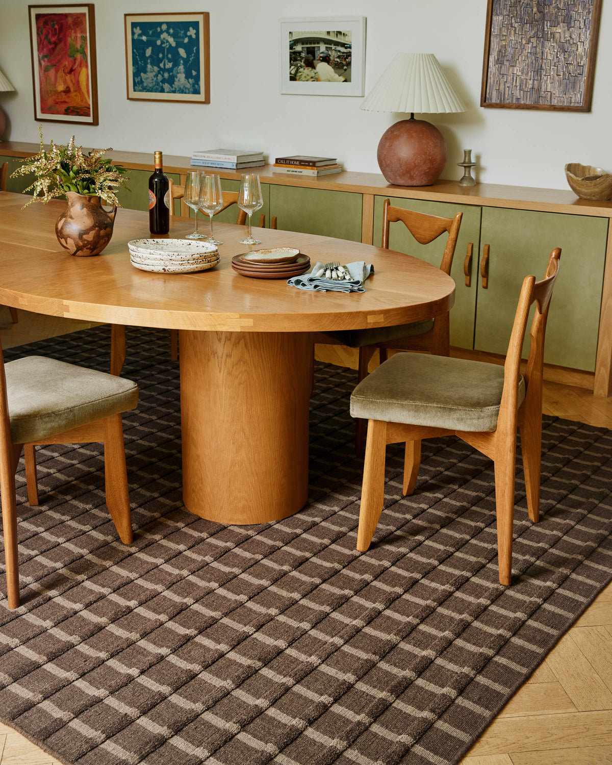Rainier Brown & Tan Wool Rug