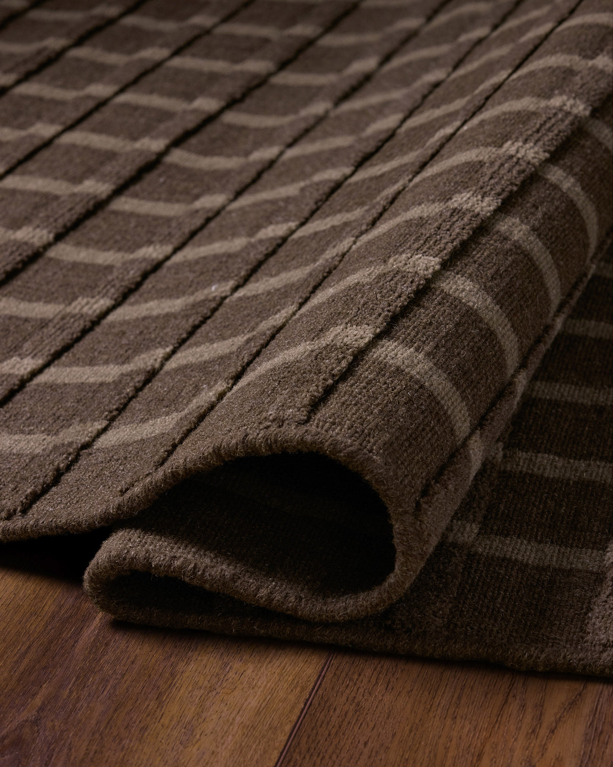 Rainier Brown & Tan Wool Rug