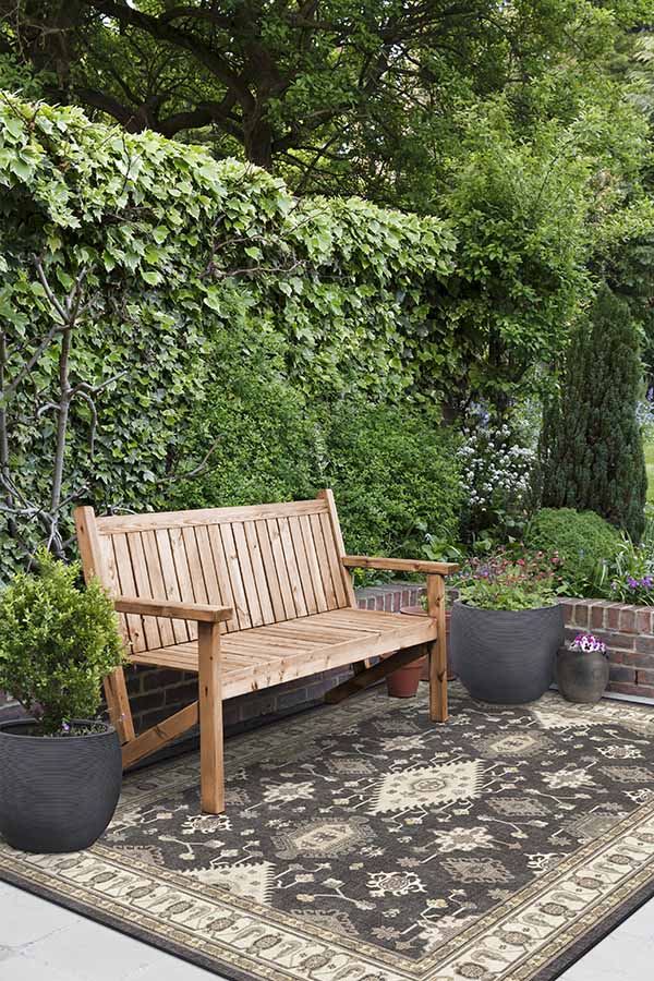 Ranier Dark Wood Outdoor Rug