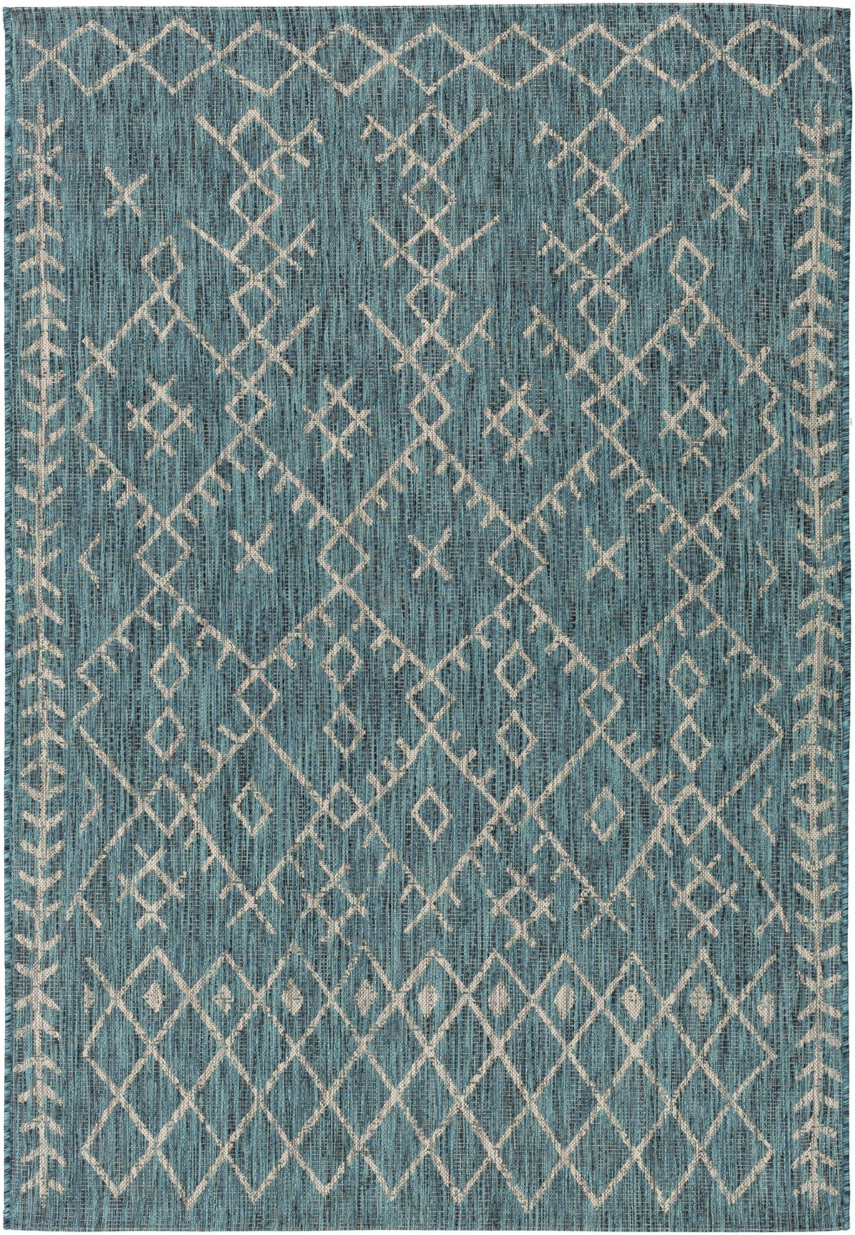 Maunawili Aqua Nordic Outdoor Rug