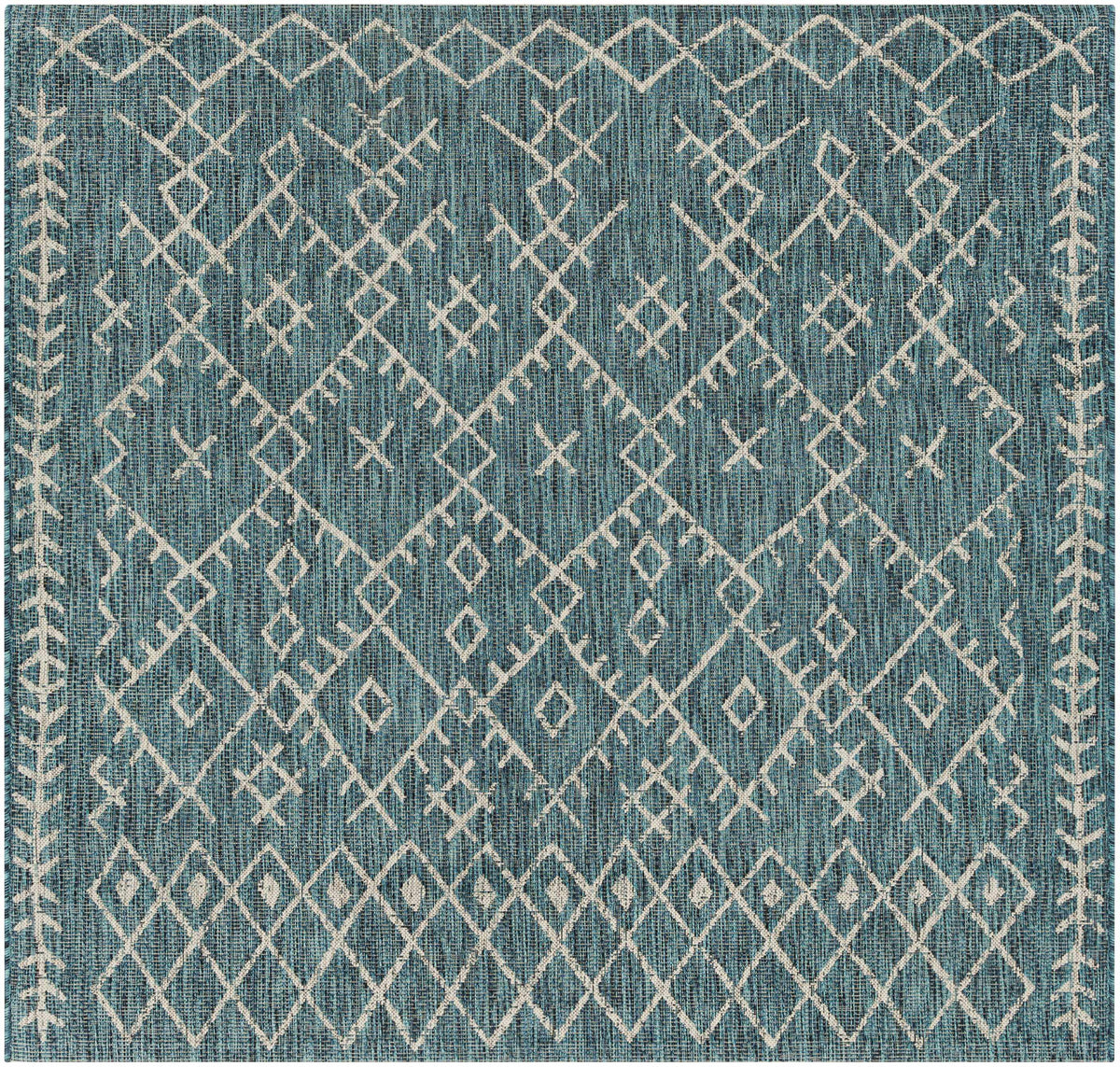 Maunawili Aqua Nordic Outdoor Rug