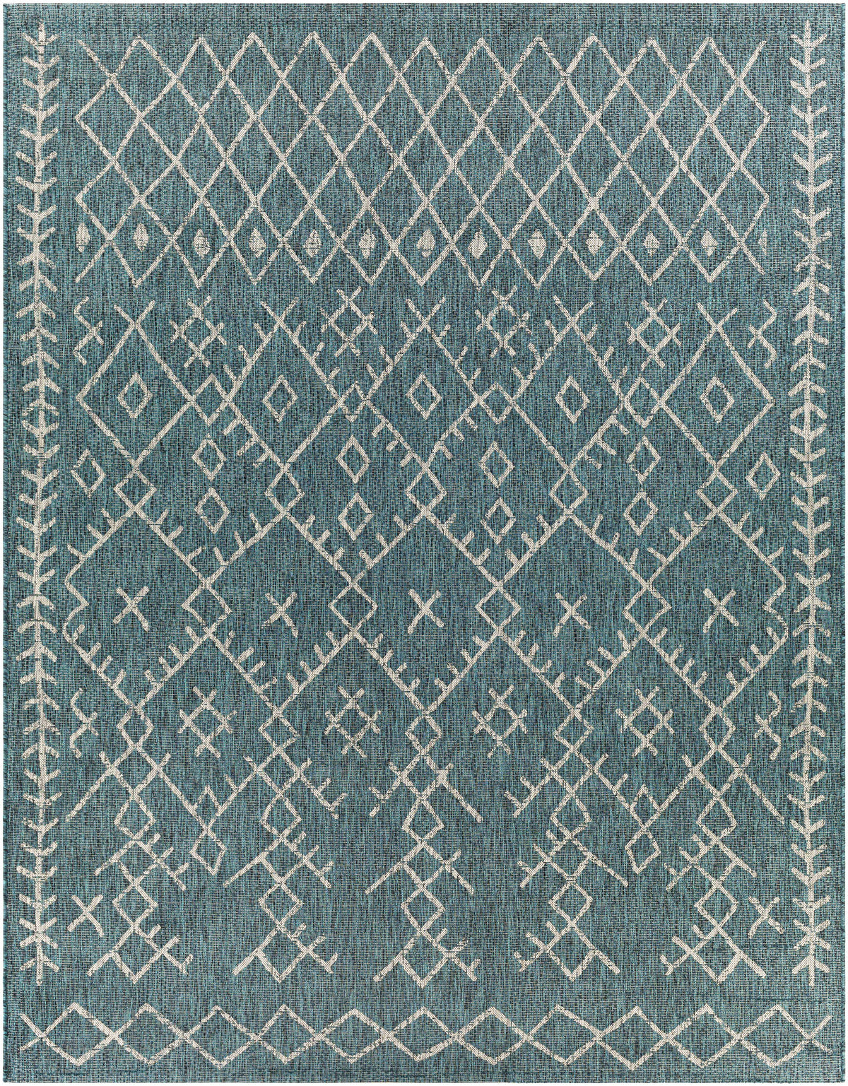 Maunawili Aqua Nordic Outdoor Rug