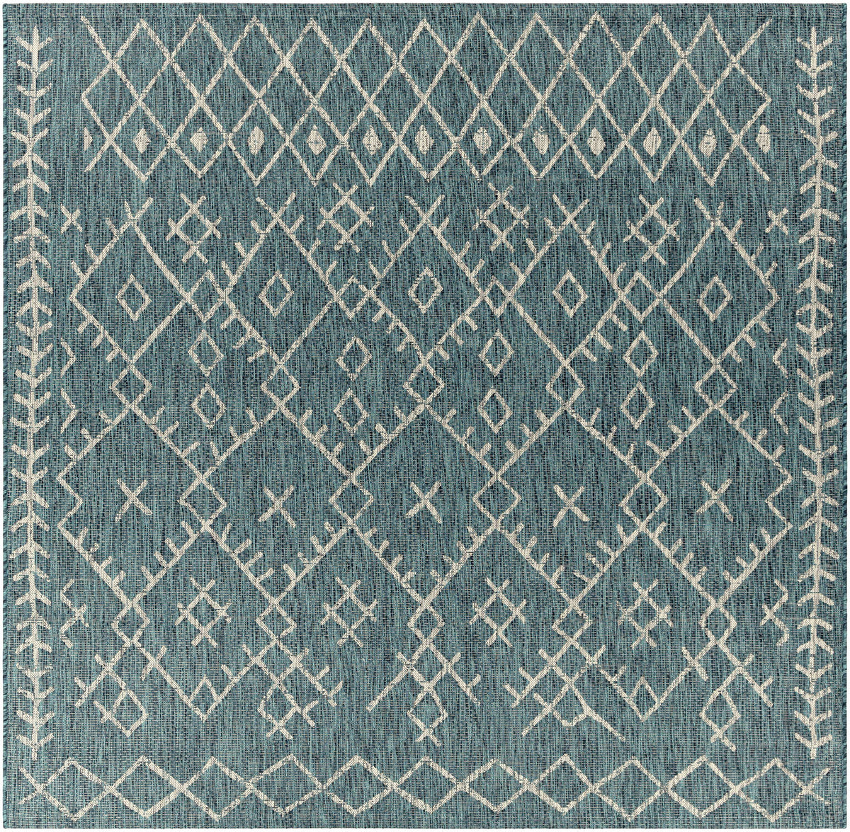 Maunawili Aqua Nordic Outdoor Rug